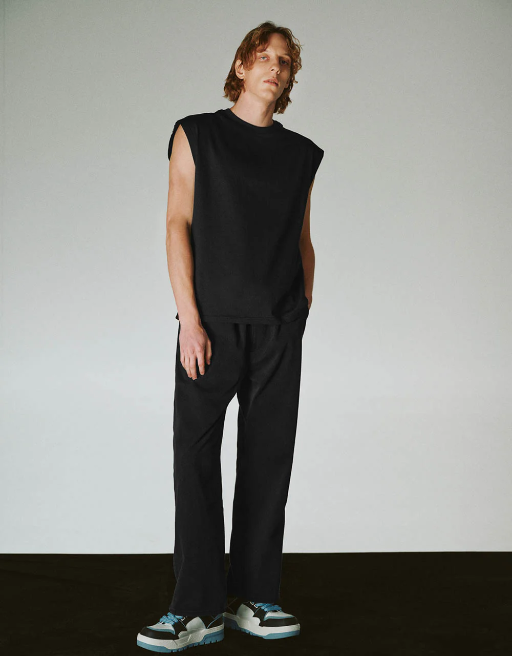 Crew Neck Loose Tank Top - Image 22