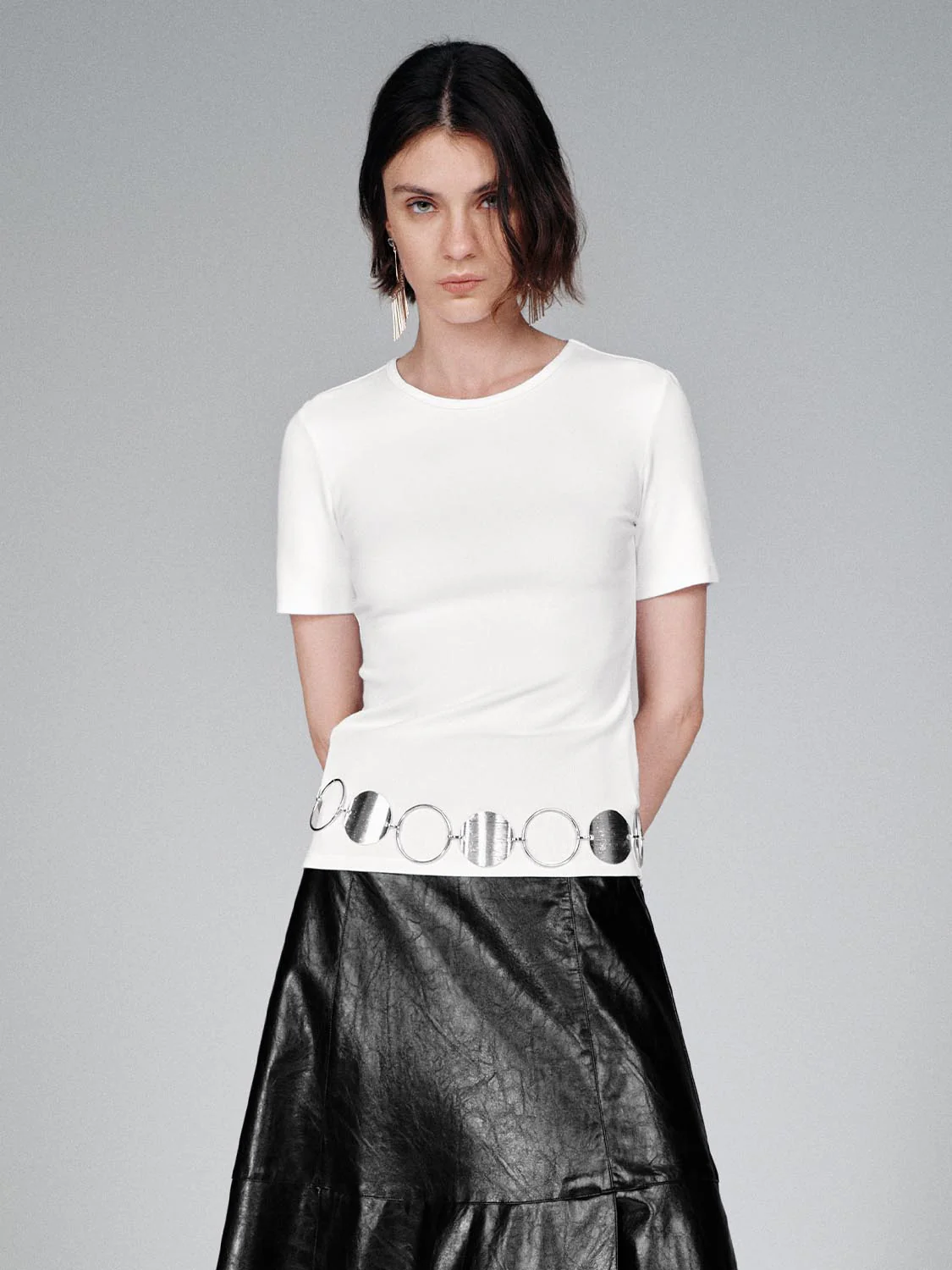 Crew Neck Skinny Fit T-Shirts - Image 27