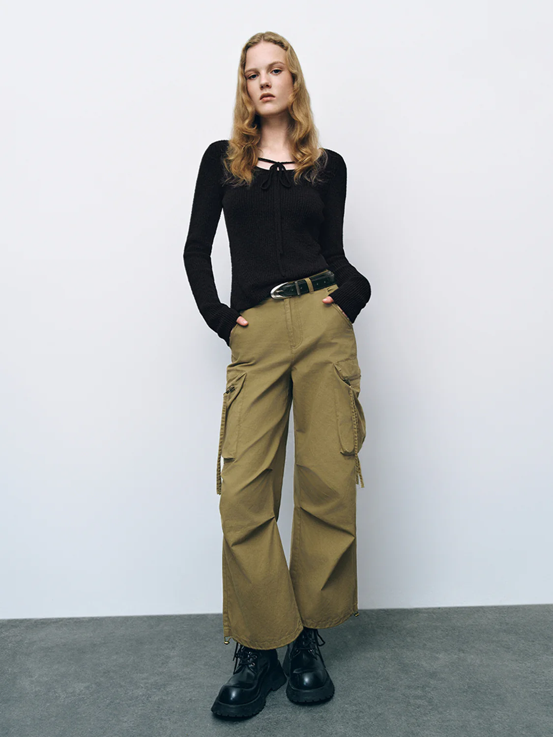 Crew Neck Skinny Knitted T-Shirt - Image 4