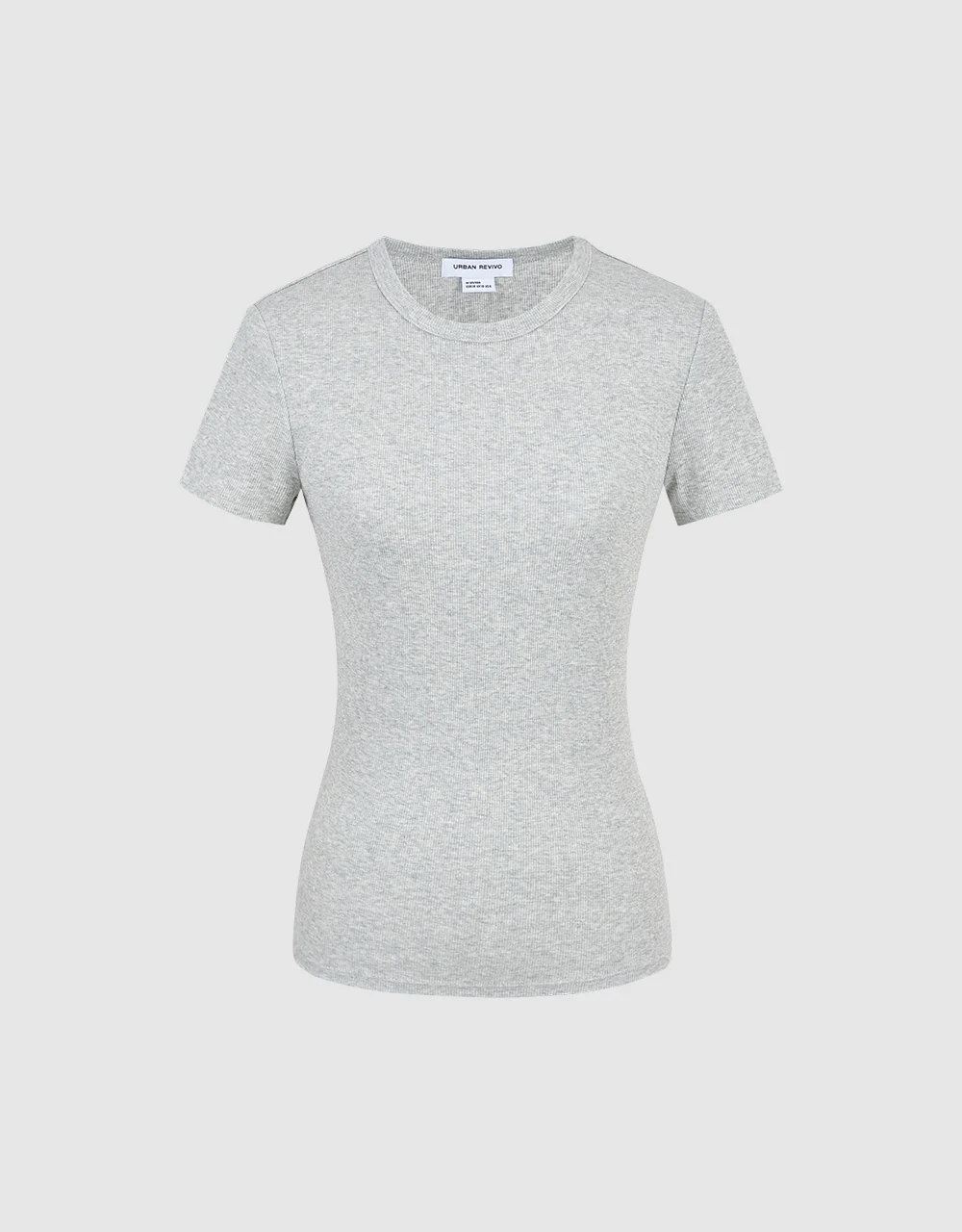 Crew Neck Skinny T-Shirt - Image 12