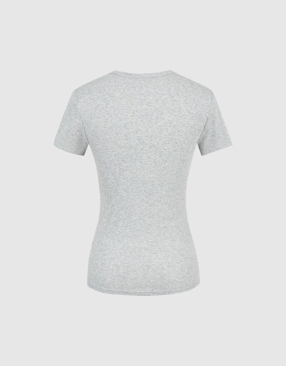 Crew Neck Skinny T-Shirt - Image 13