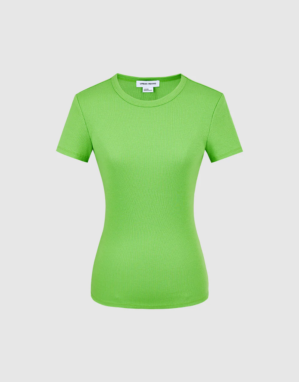 Crew Neck Skinny T-Shirt - Image 20
