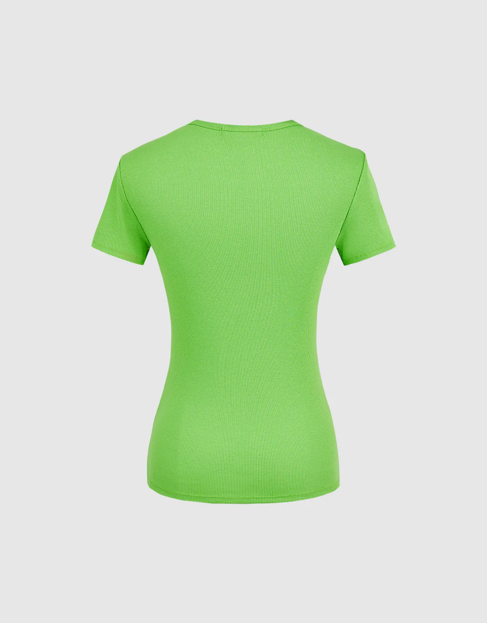Crew Neck Skinny T-Shirt - Image 21