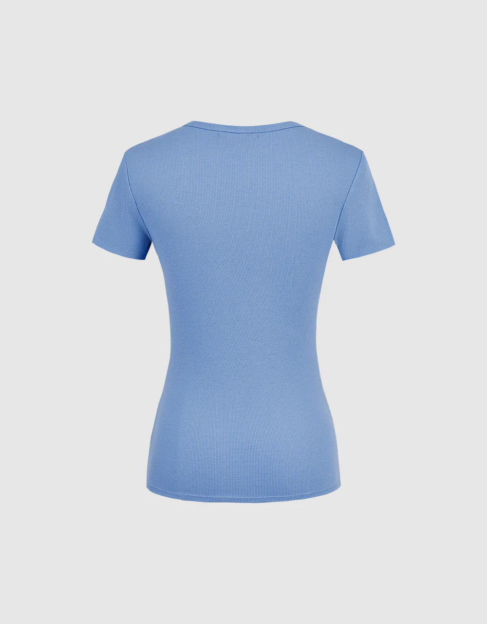 Crew Neck Skinny T-Shirt - Image 37
