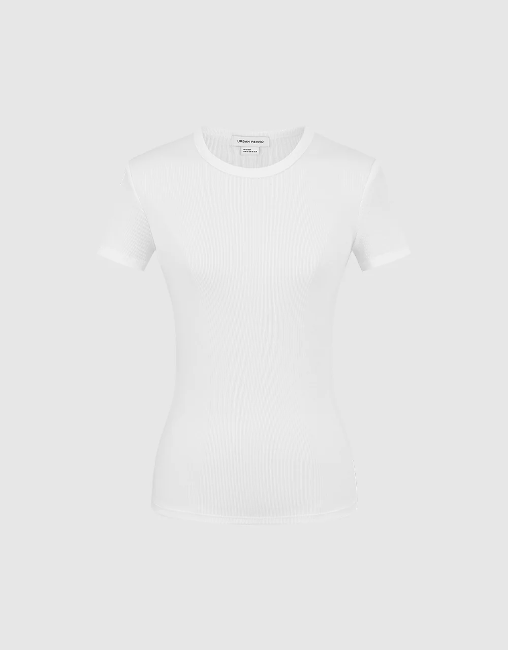 Crew Neck Skinny T-Shirt - Image 4