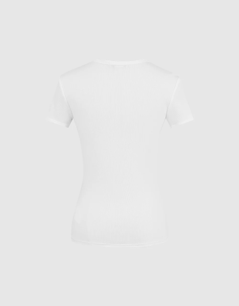 Crew Neck Skinny T-Shirt - Image 5