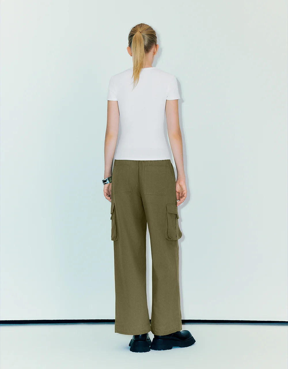 Crew Neck Skinny T-Shirt - Image 6