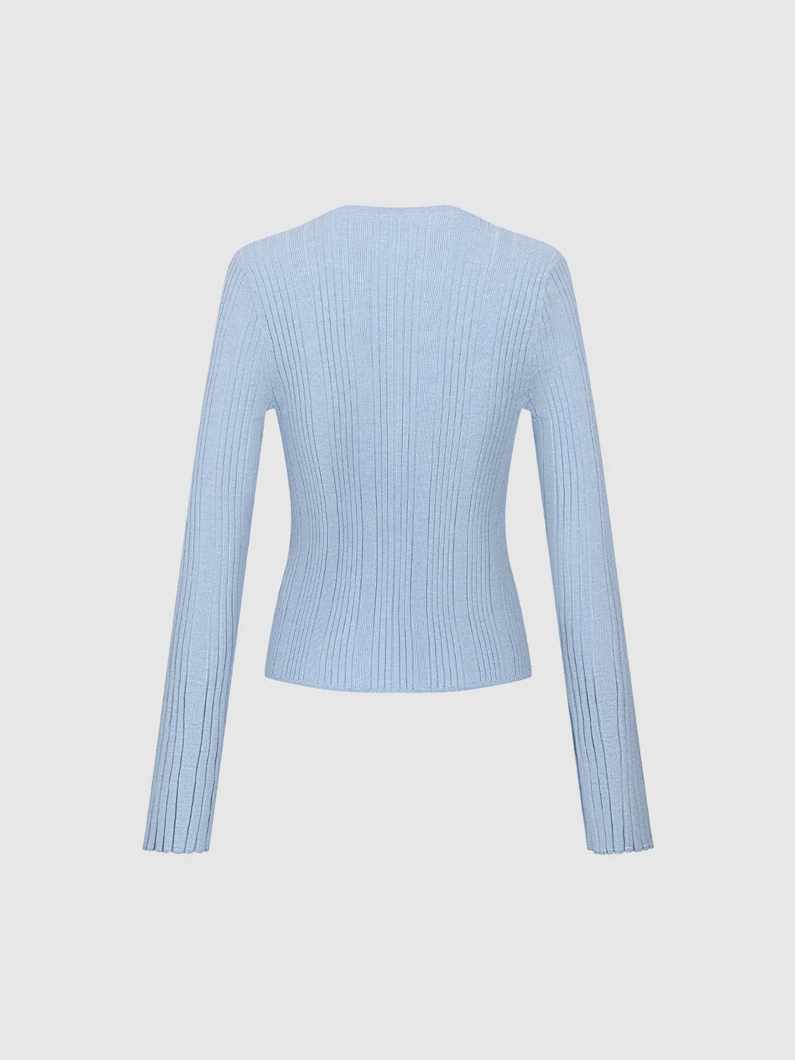 Crew Neck Slim Fit Knitted Cardigans - Image 10