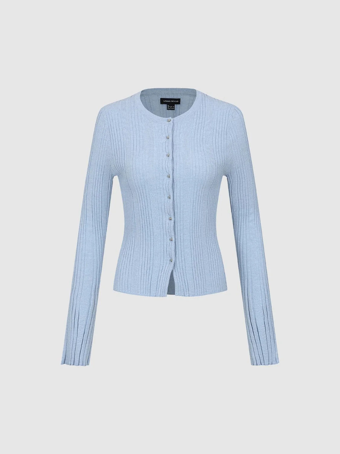 Crew Neck Slim Fit Knitted Cardigans - Image 21