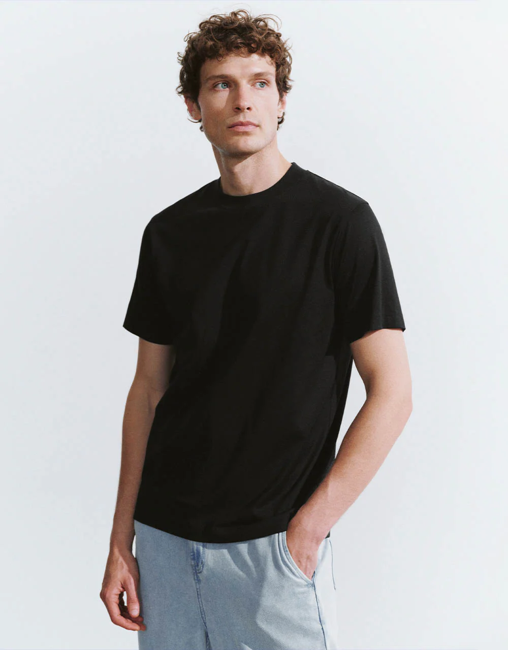 Crew Neck Straight T-Shirt - Image 9