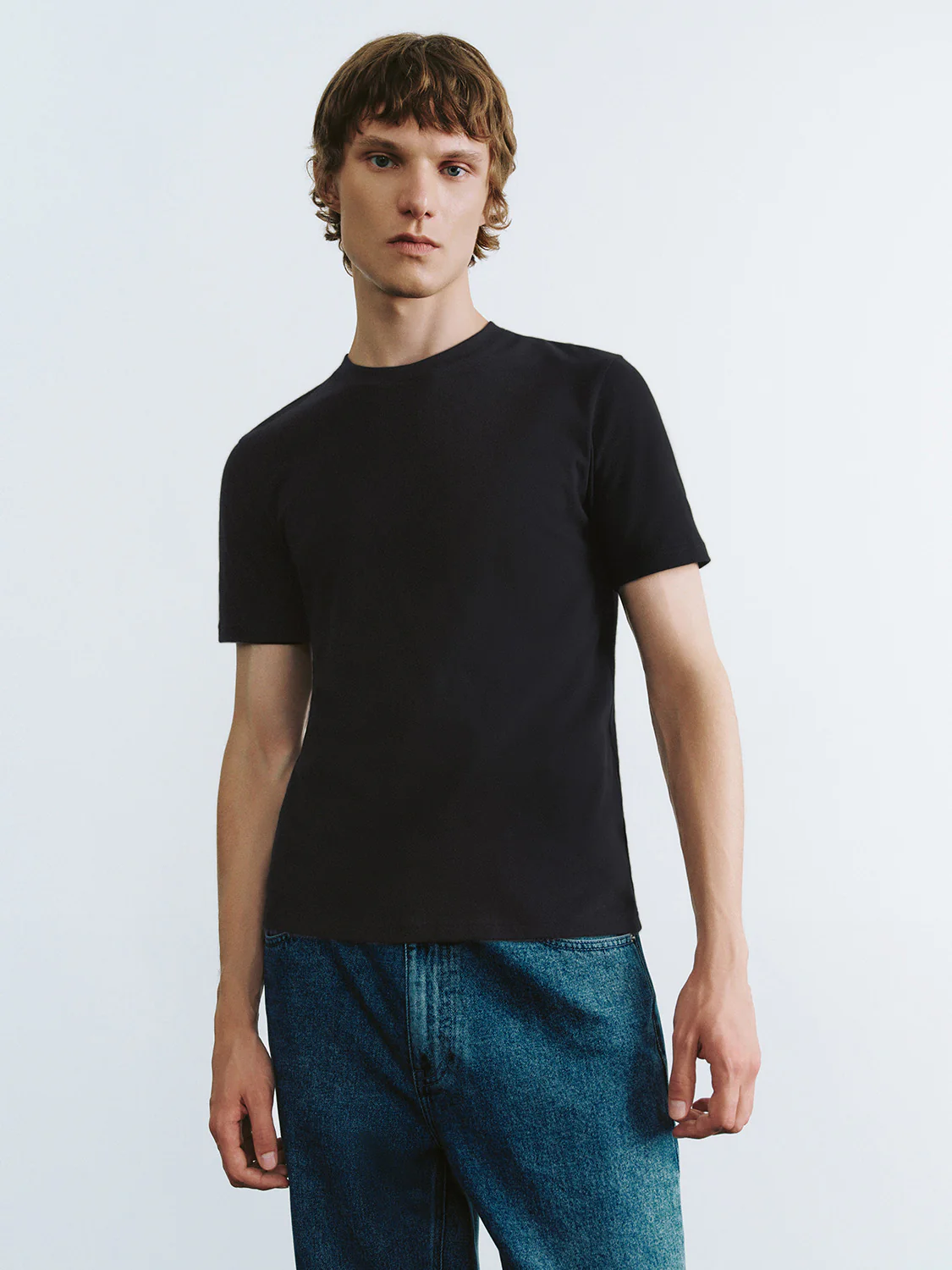 Crew Neck Straight T-Shirt - Image 7