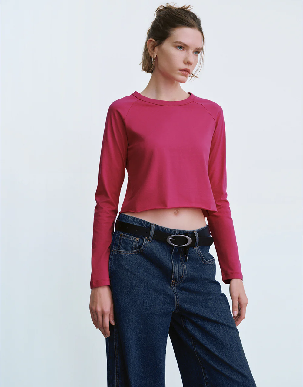 Crew Neck Straight T-Shirt - Image 2