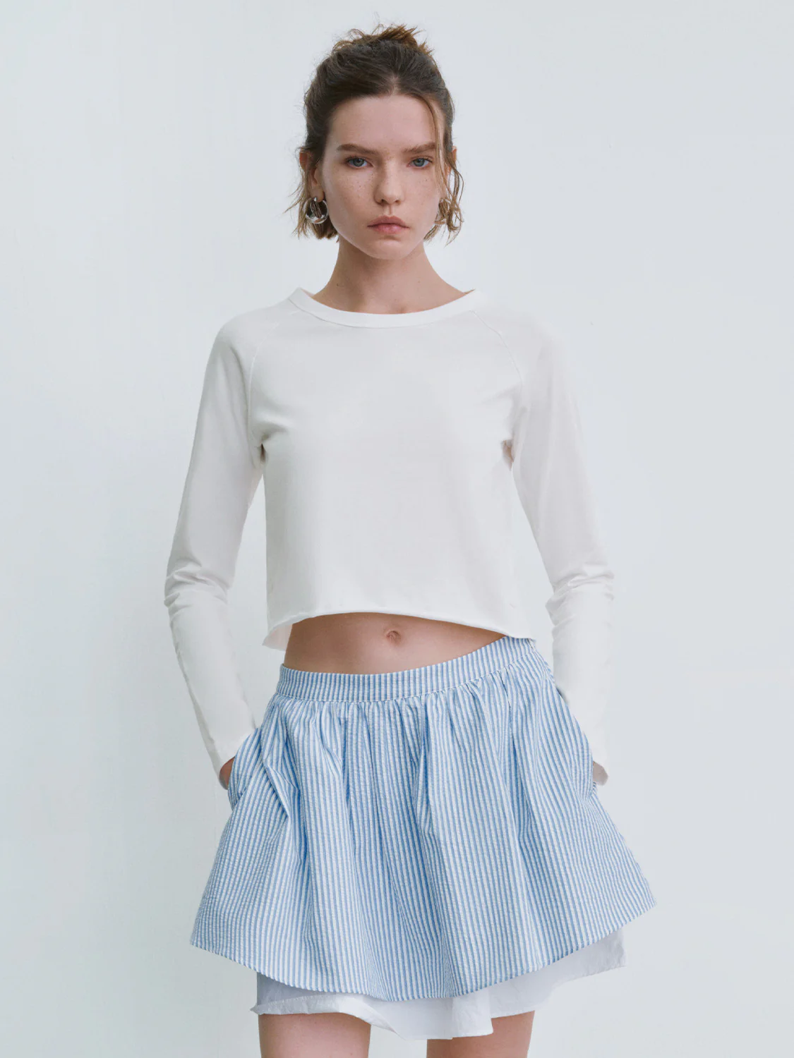 Crew Neck Straight T-Shirt - Image 25