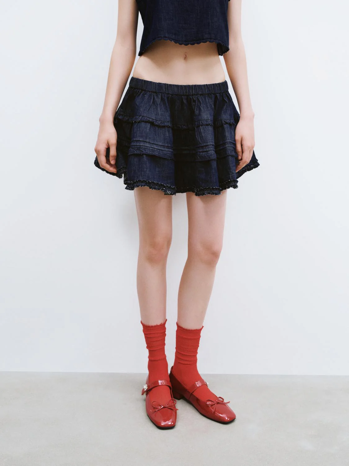 Denim Mini Skirts - Image 8