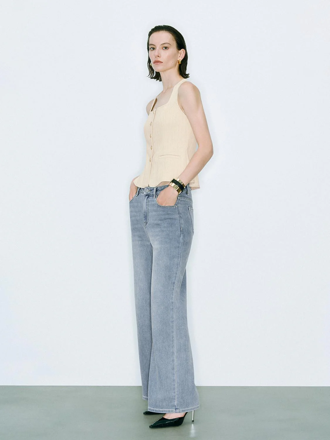 Denim Sleeveless Tops - Image 4