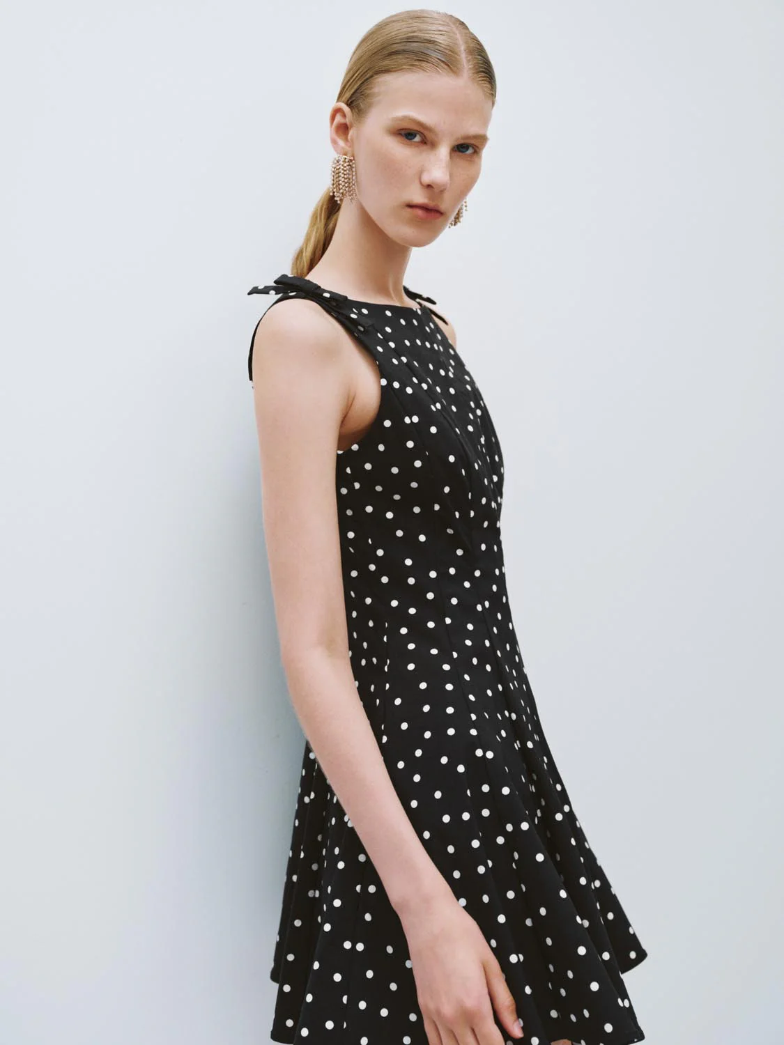 Dotted Flared Dresses - Image 2