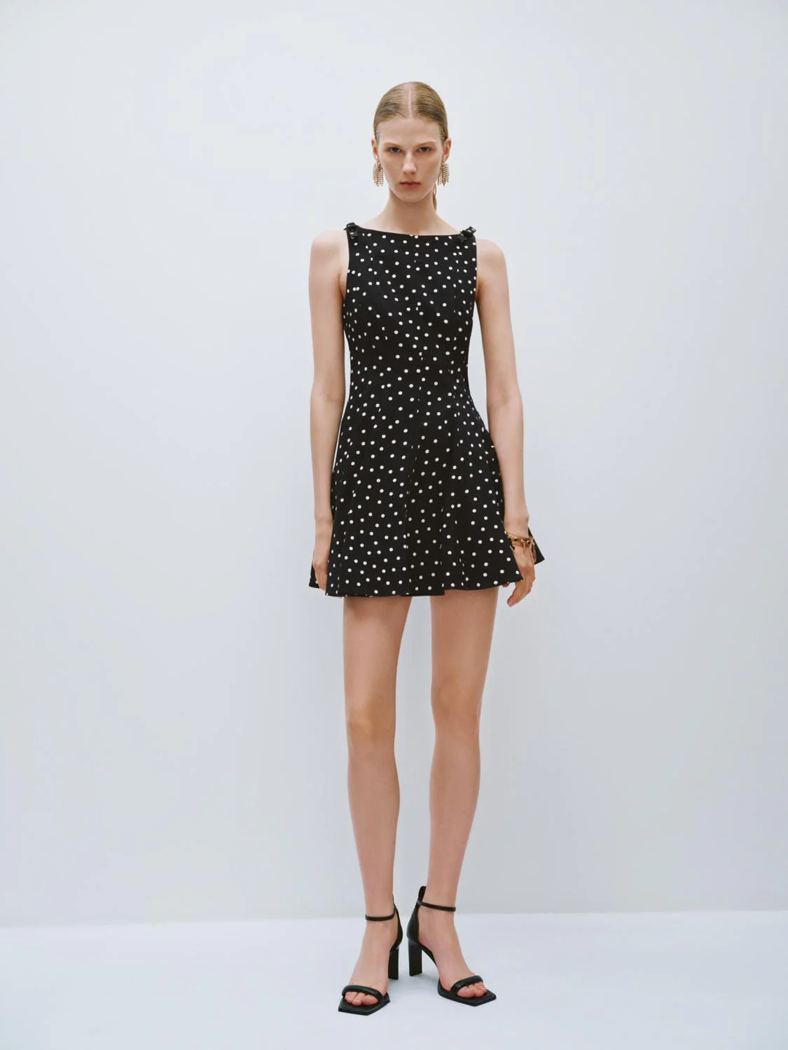 Dotted Flared Dresses - Image 4