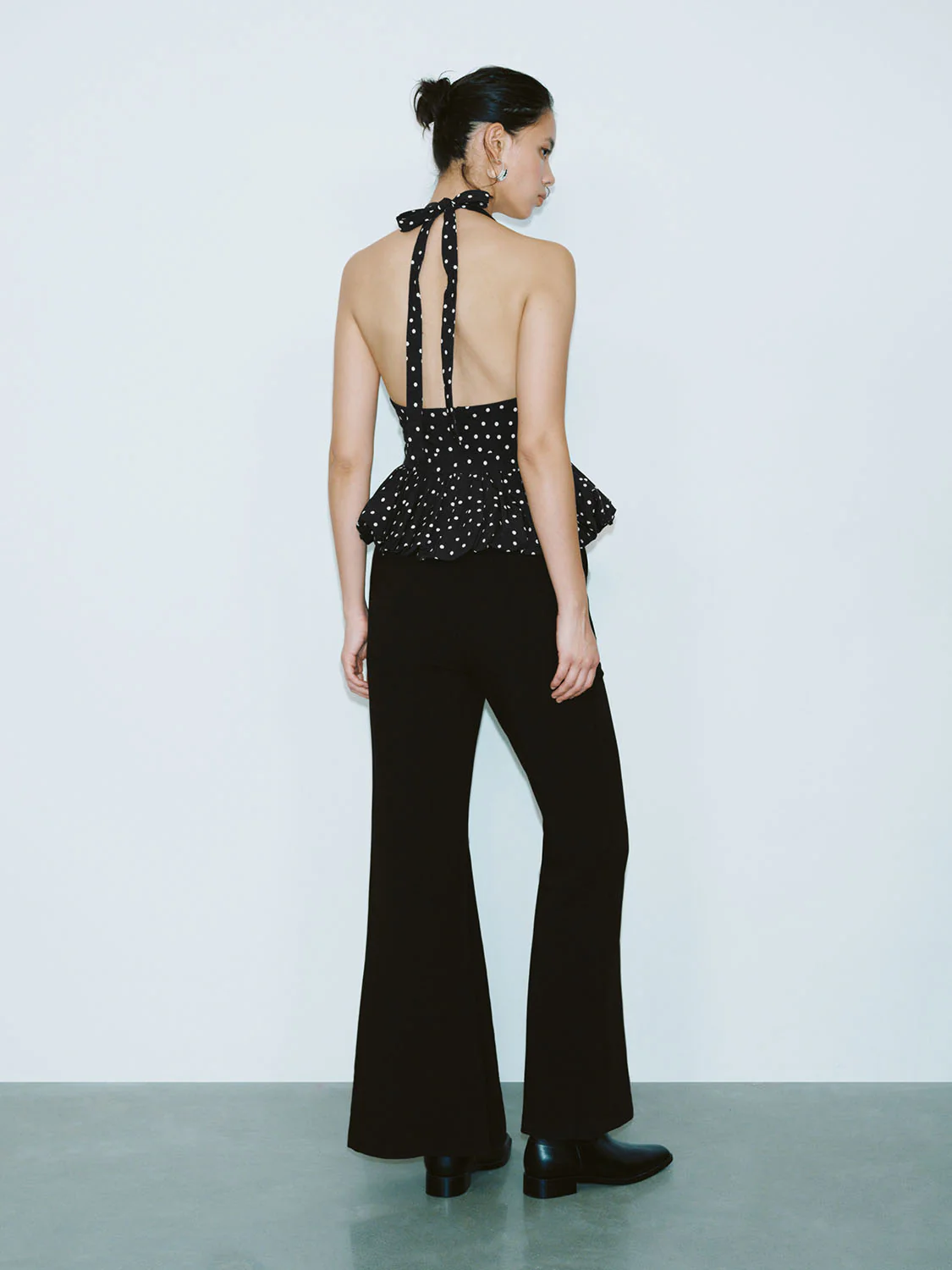 Dotted Halter Neck Cami Tops - Image 5