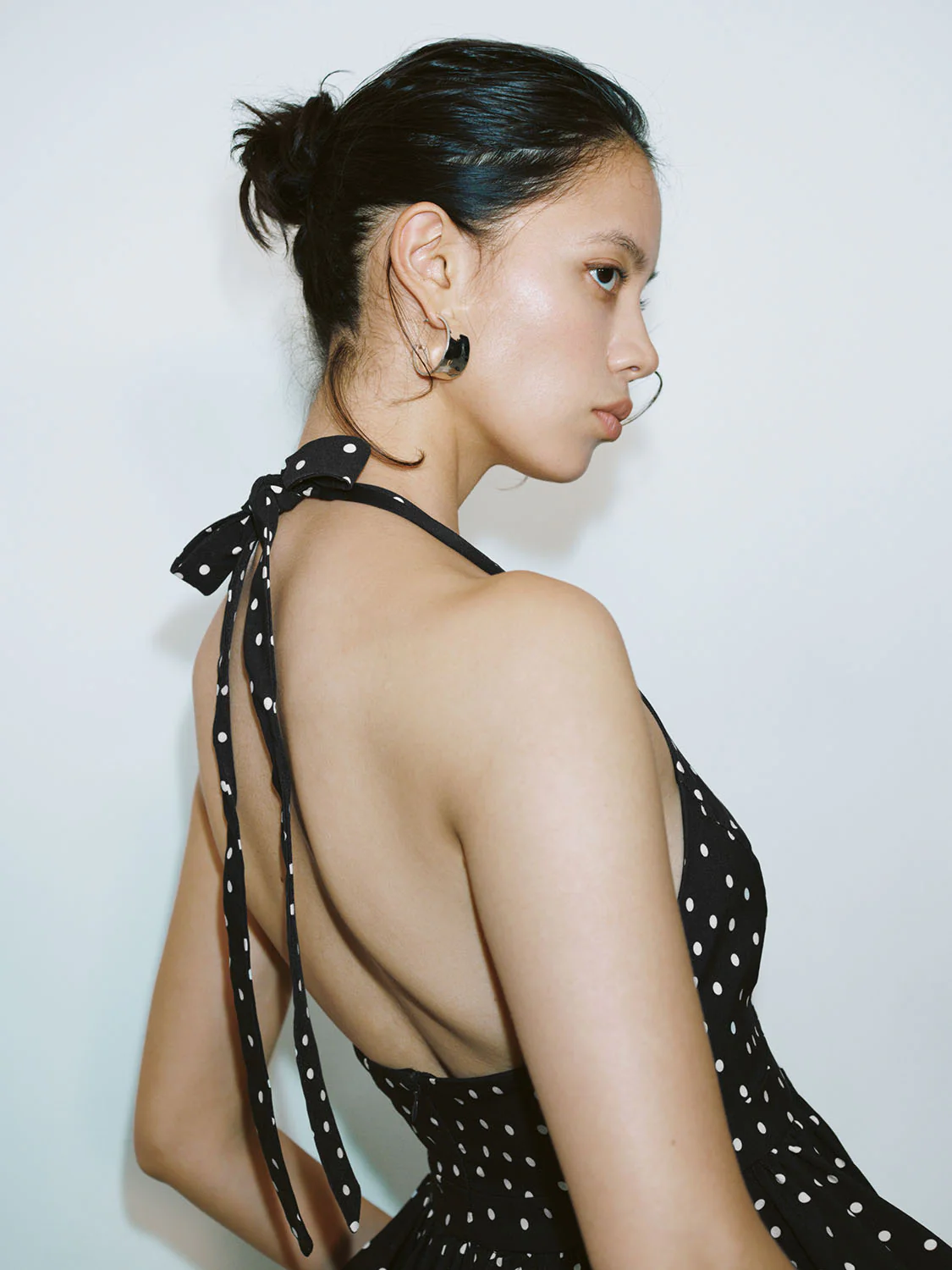 Dotted Halter Neck Cami Tops - Image 6