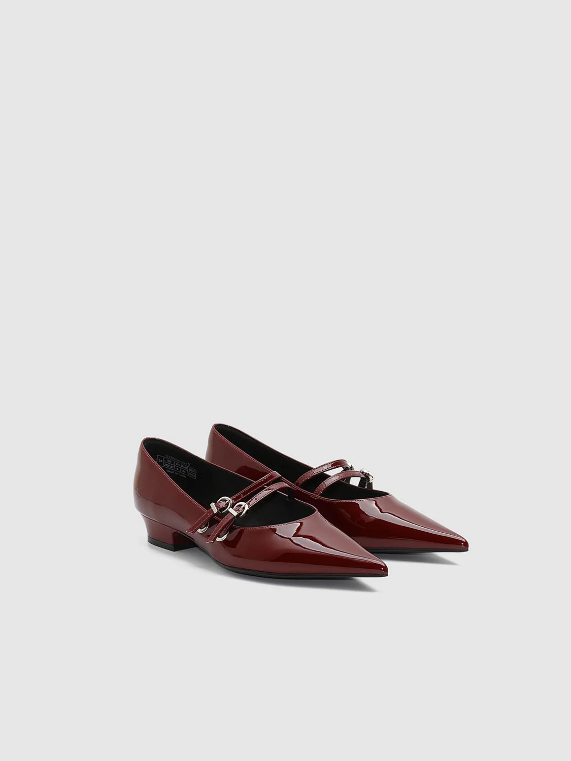 Double Strap Pointed Heeled Mary Janes - Image 13