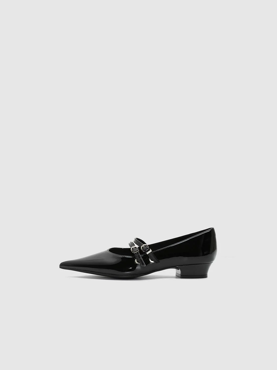 Double Strap Pointed Heeled Mary Janes - Image 8
