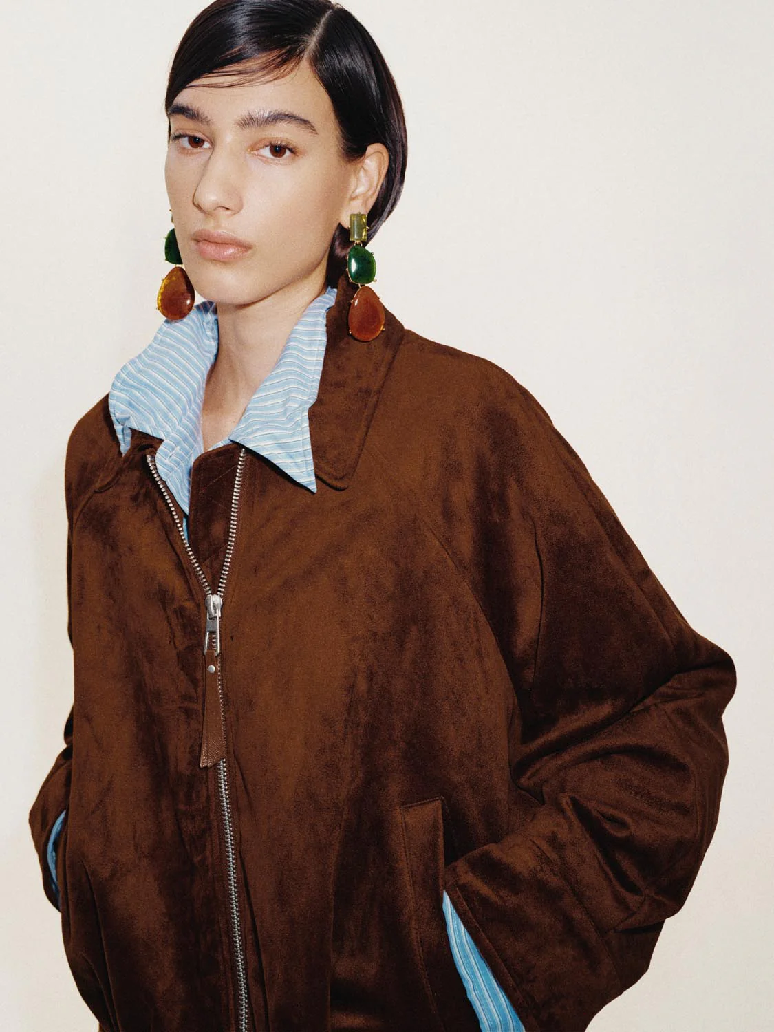 Drawstring Bomber Jackets - Image 3