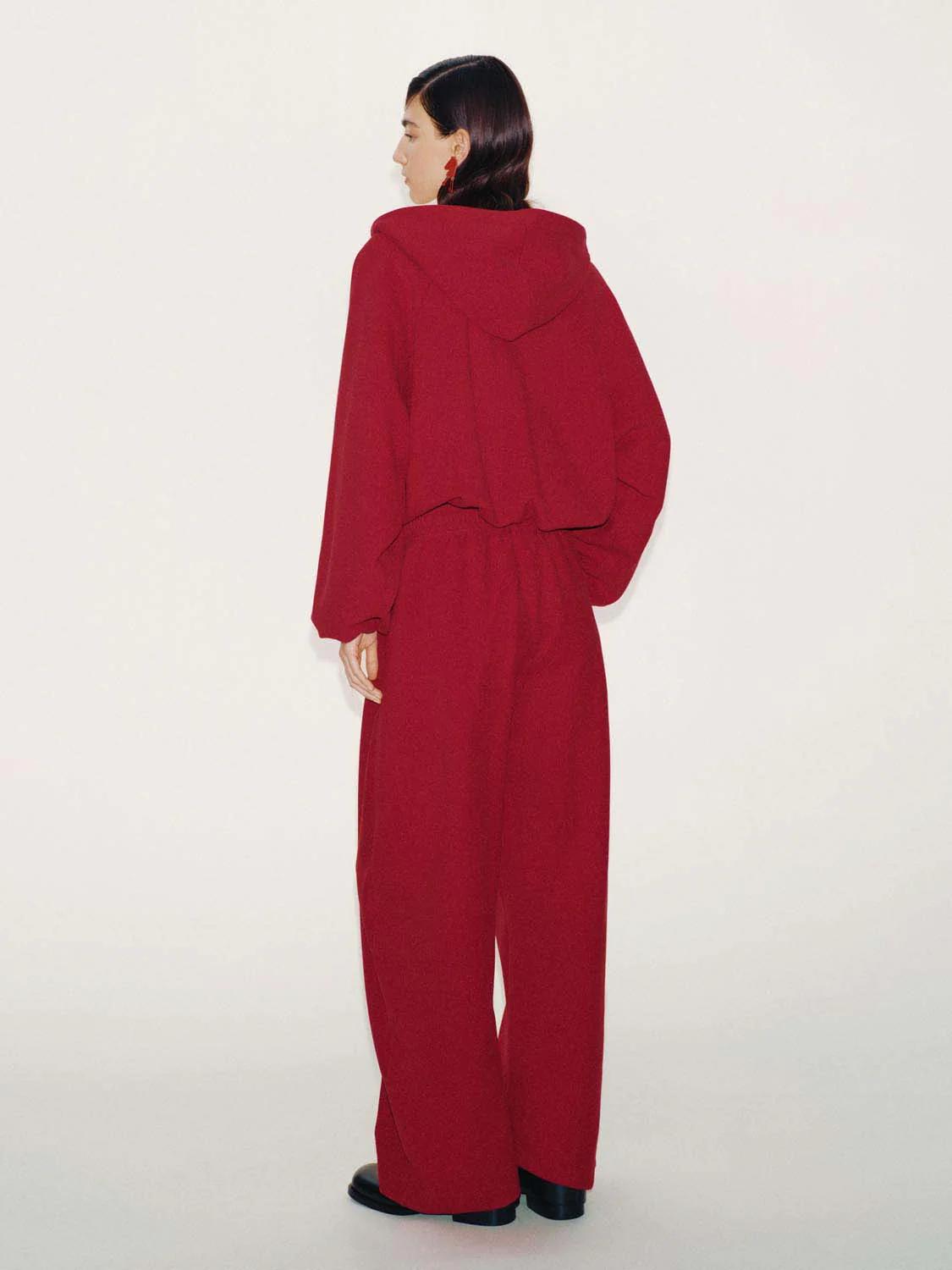 Drawstring Pull On Barrel Leg Pants - Image 4