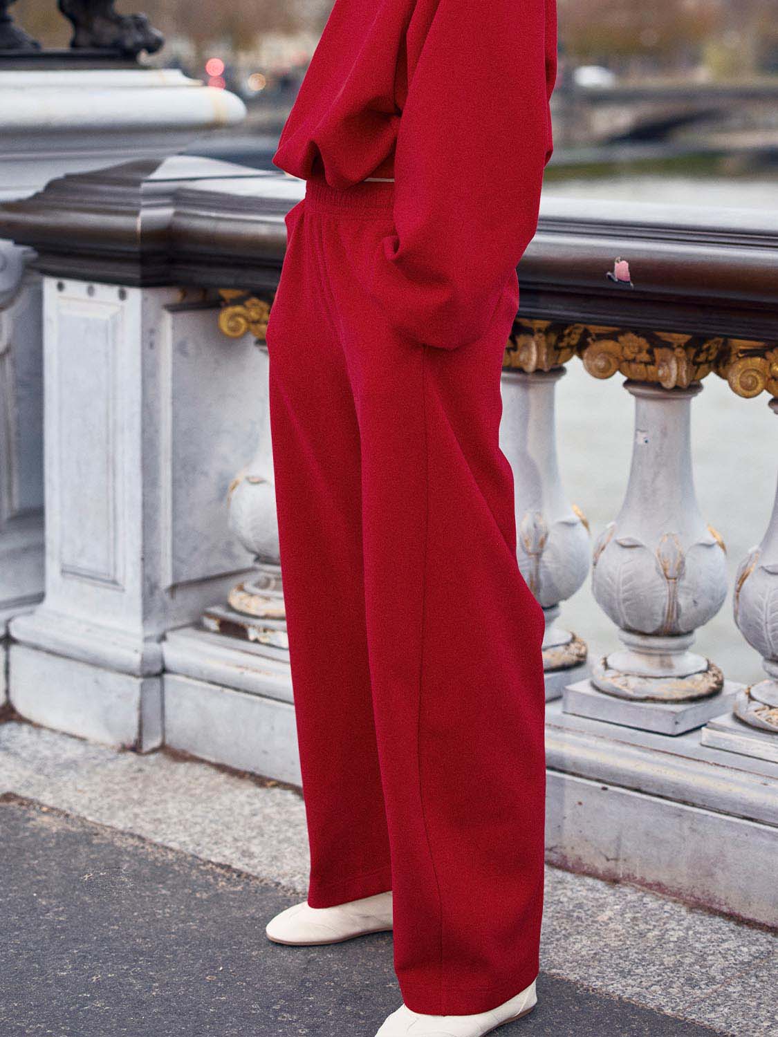 Drawstring Pull On Barrel Leg Pants - Image 9