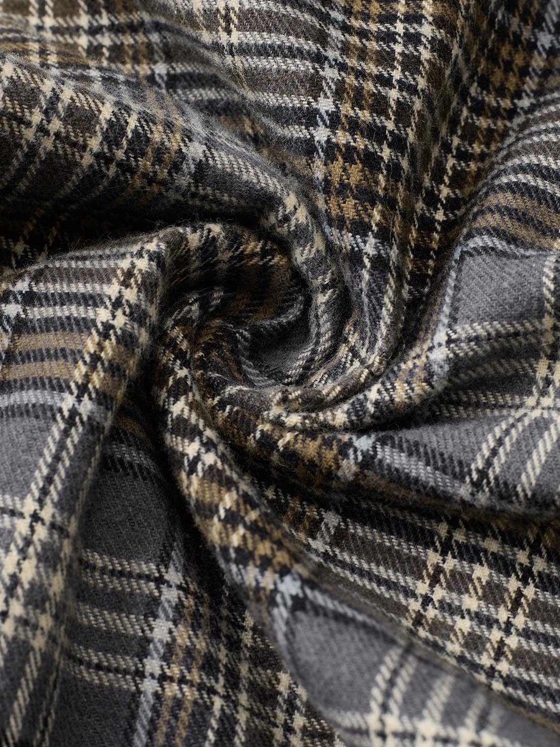 Drawstring Pull On Check Wide Leg Pants - Image 8