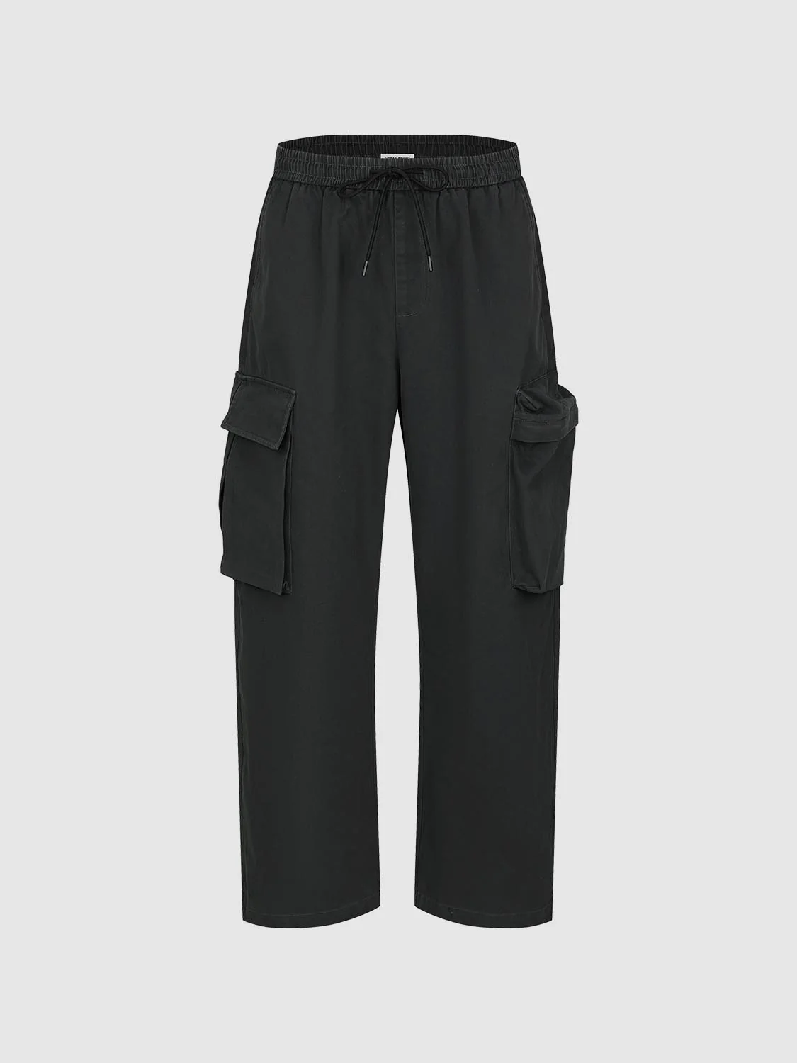 Drawstring Pull On Flap Pocket Cargo Pants - Image 2