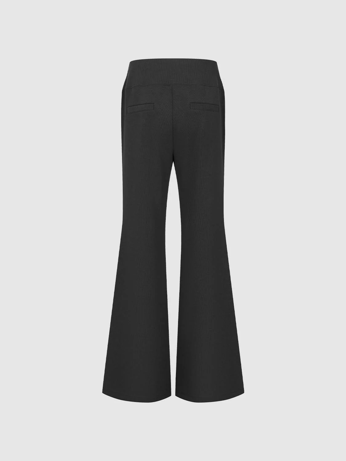 Drawstring Pull On Flare Leg Pants - Image 2