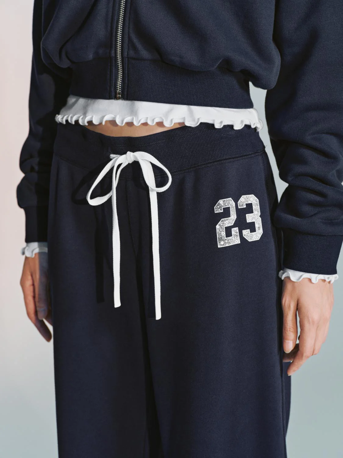 Drawstring Pull On Flare Leg Pants - Image 13