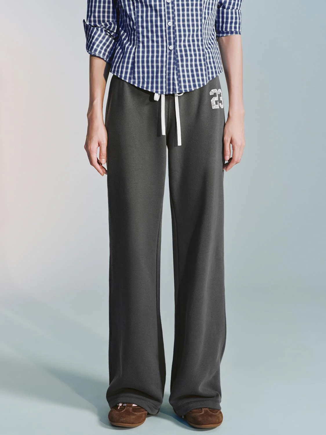 Drawstring Pull On Flare Leg Pants - Image 27