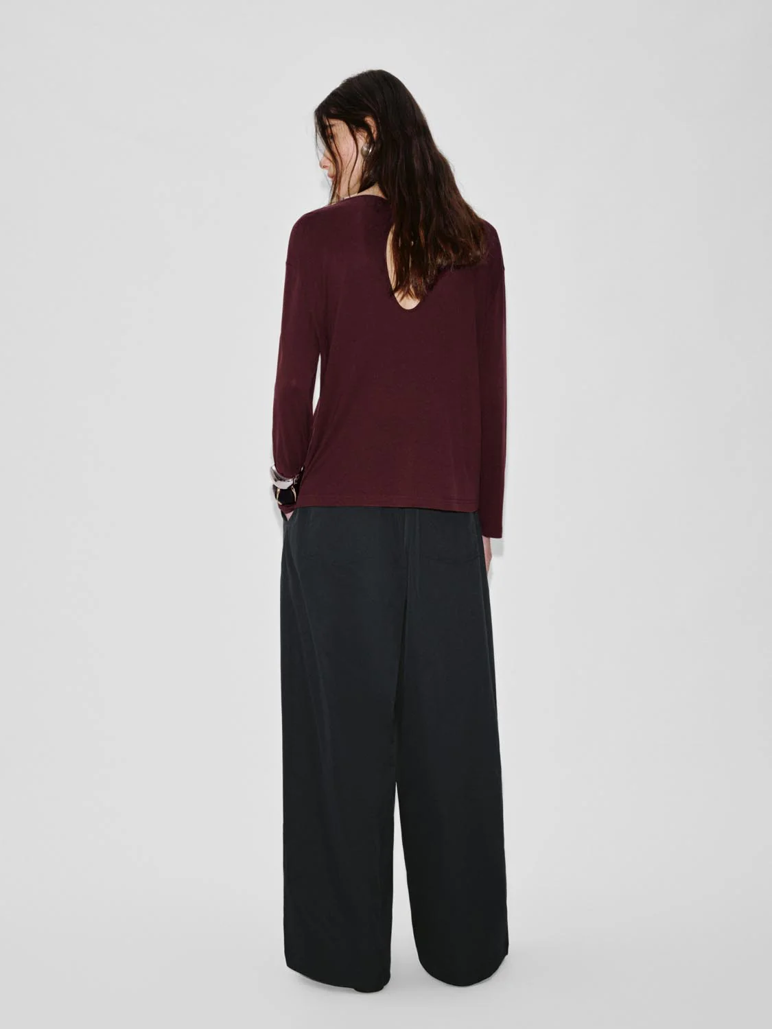 Drawstring Pull On Wide Leg Pants - Image 12