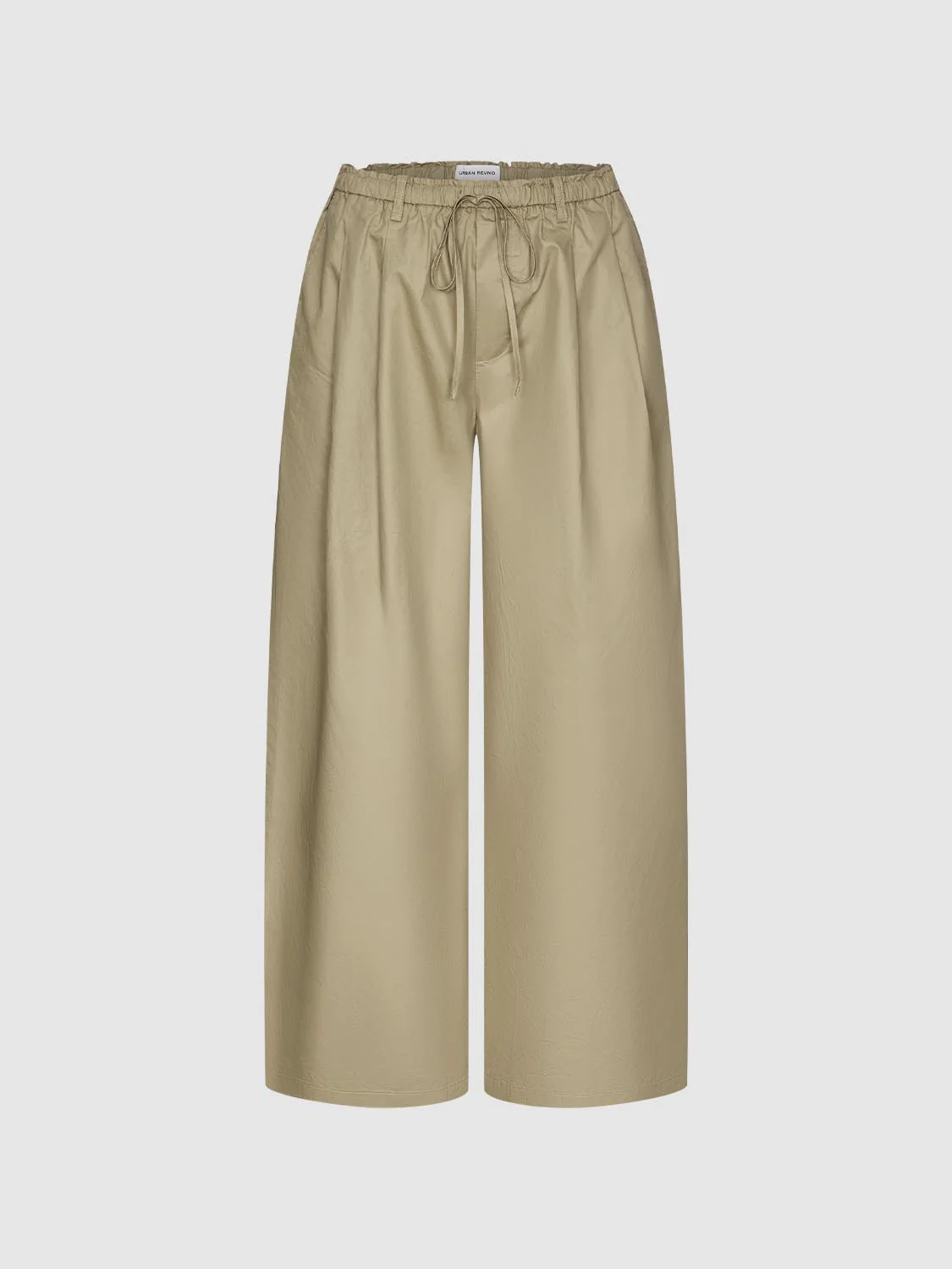 Drawstring Pull On Wide Leg Pants - Image 2