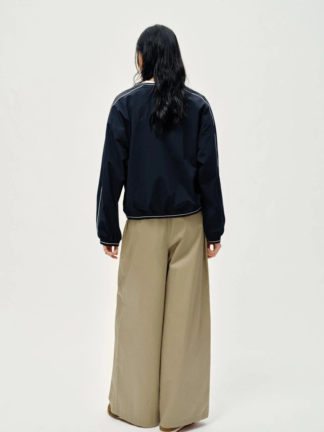 Drawstring Pull On Wide Leg Pants - Image 4