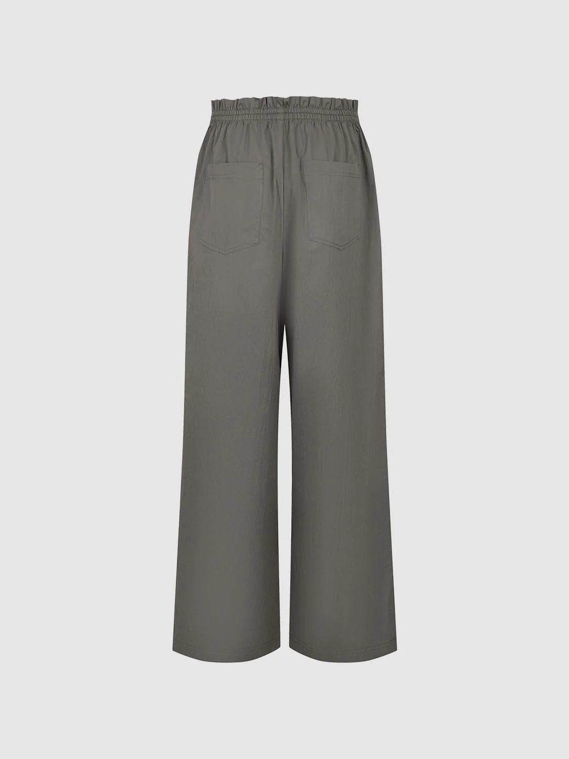 Drawstring Pull On Wide Leg Pants - Image 2