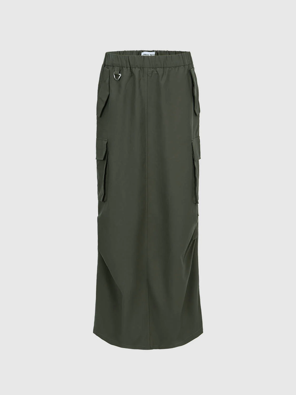 Elastic Waist A-Line Skirt - Image 2