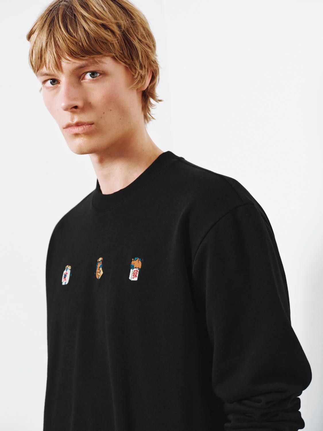 Embroidered Crew Neck Sweatshirts - Image 19
