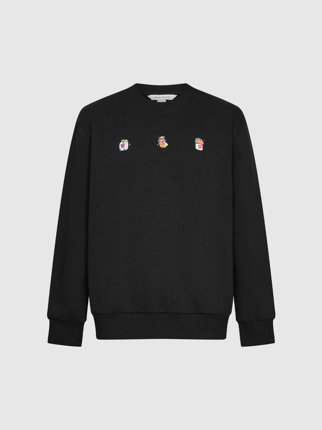 Embroidered Crew Neck Sweatshirts - Image 23