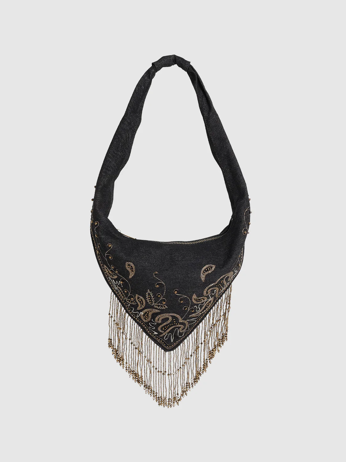Embroidered Fringe Detail Shoulder Bags - Image 8