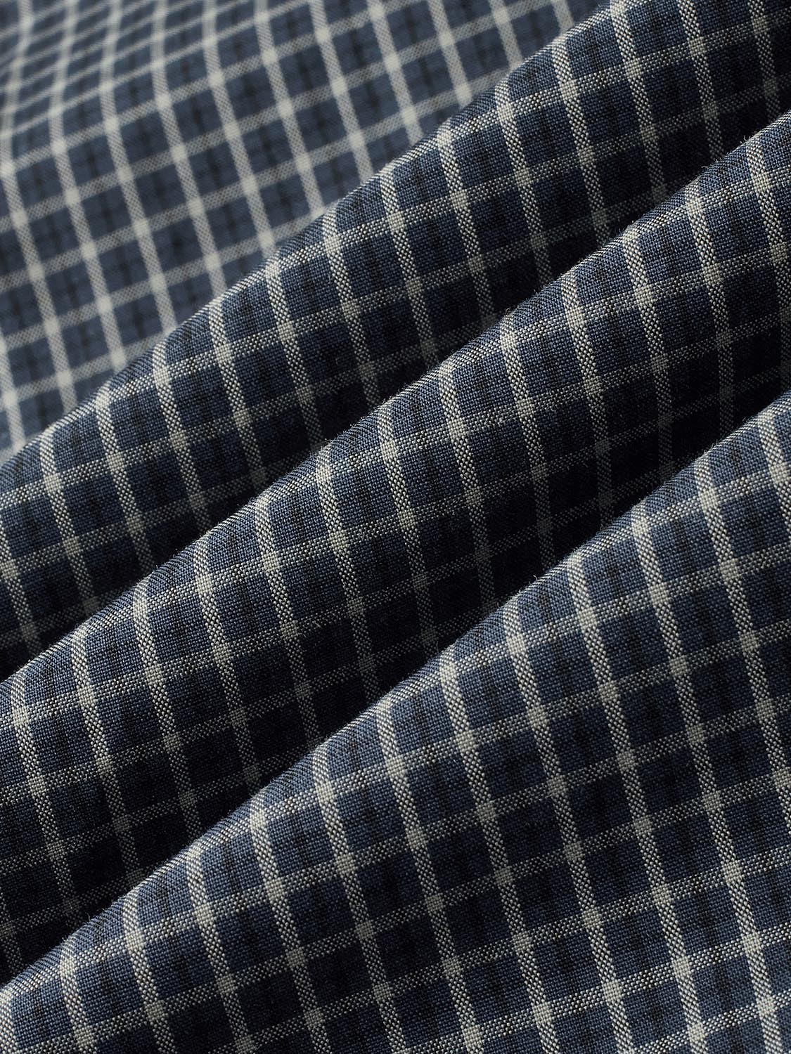 Embroidered Hooded Check Overhead Shirts - Image 8