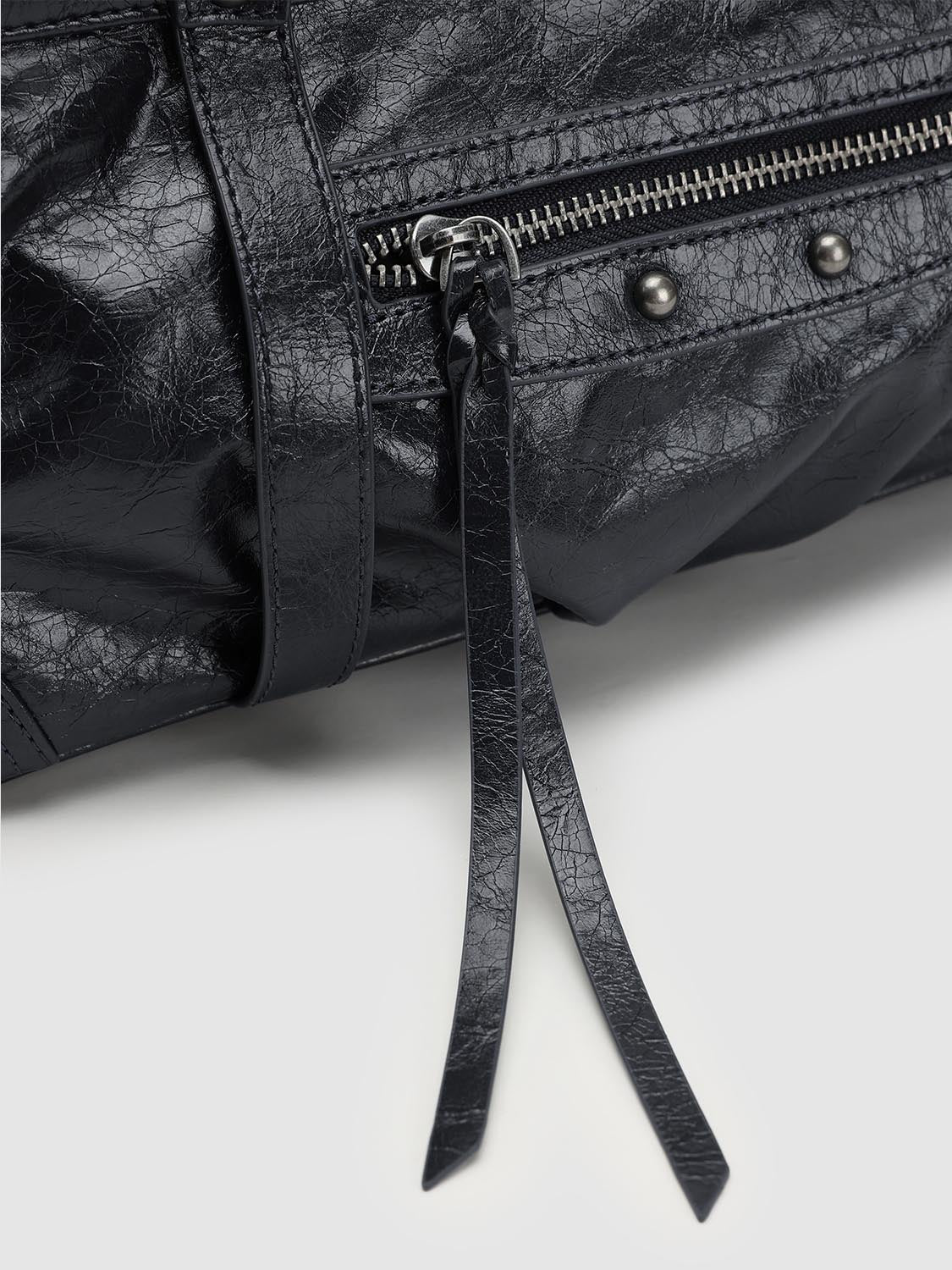 Faux Leather Belt Detail Shoulder Bowling Bags - Image 4