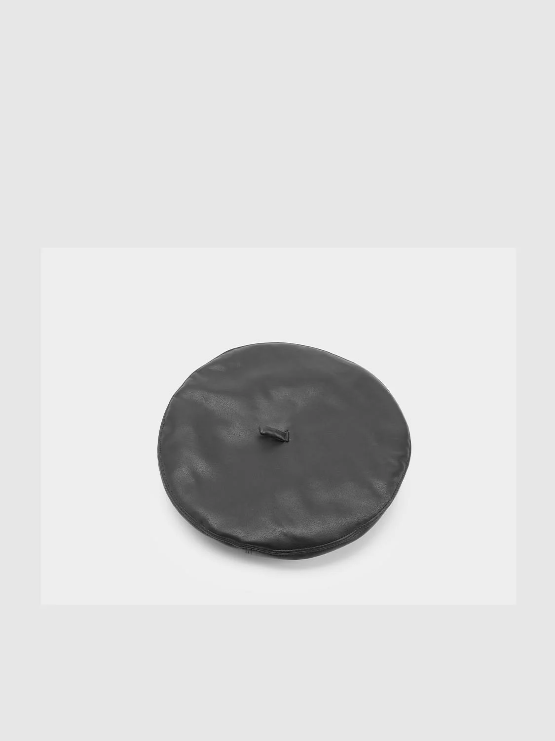 Faux Leather Beret - Image 3