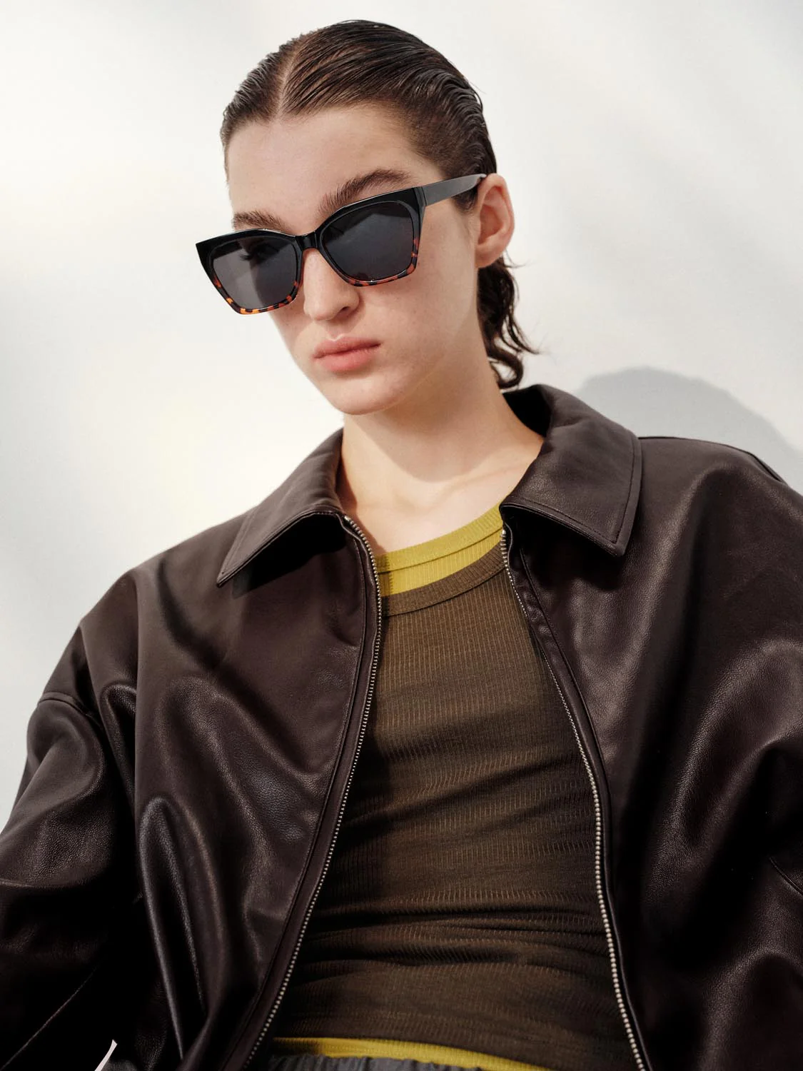 Faux Leather Bomber Jackets - Image 3