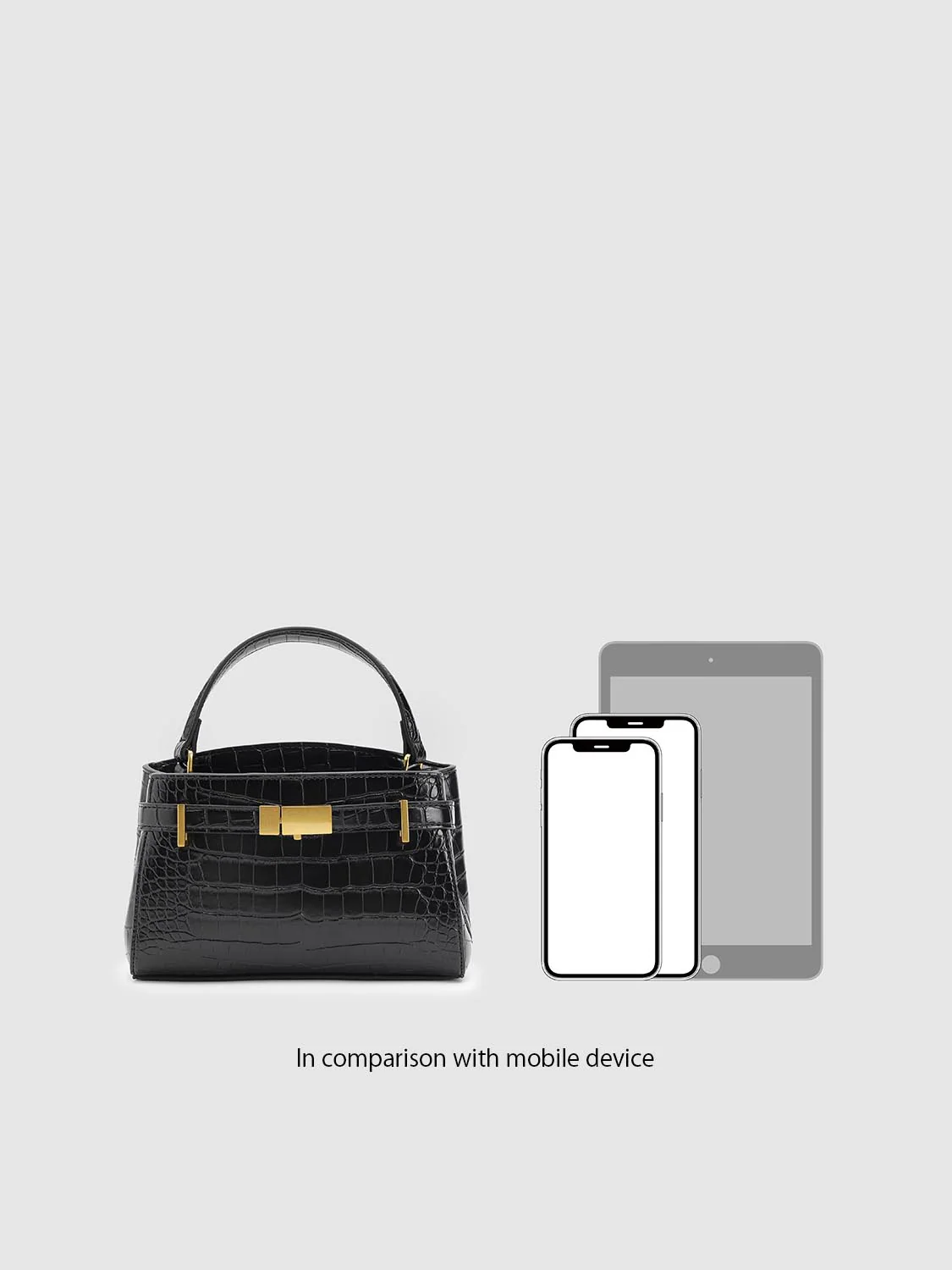 Faux Leather Buckle Detail Hand Shoulder Bags - Image 15