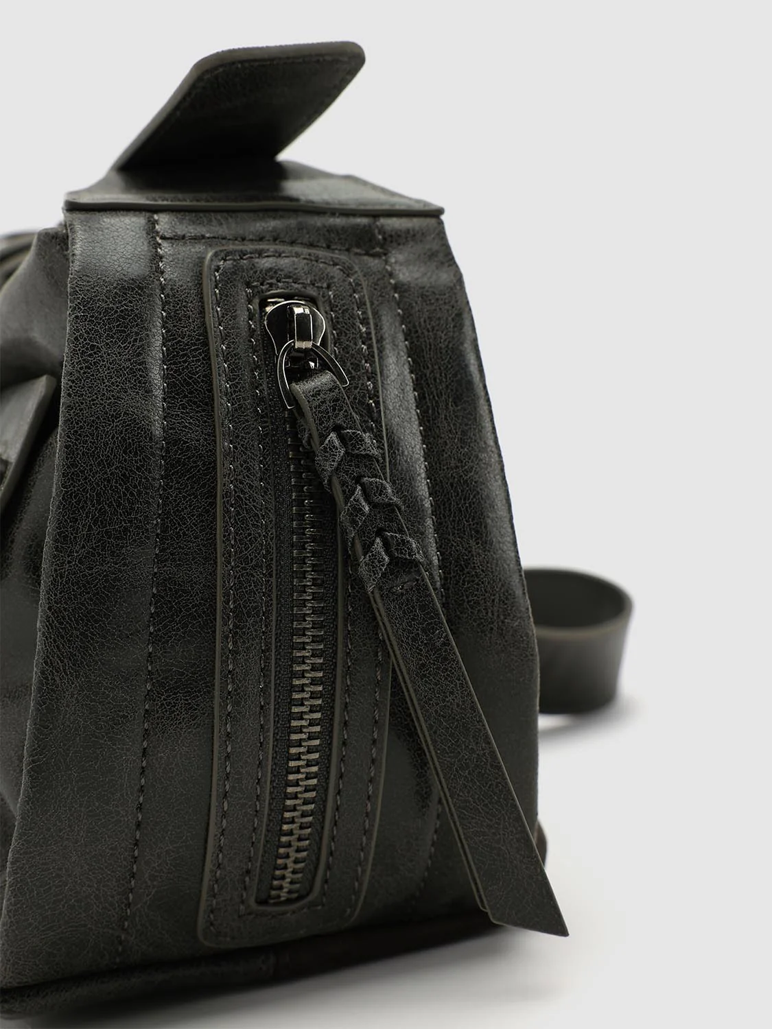 Faux Leather Buckle Detail Shoulder Bags - Image 6