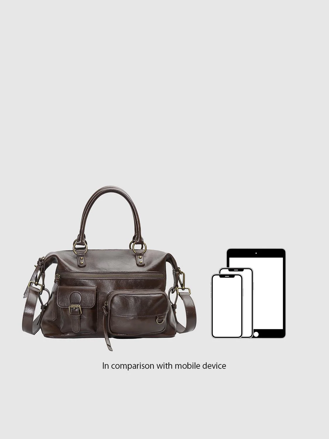 Faux Leather Multi Pocket Backpacks - Image 7