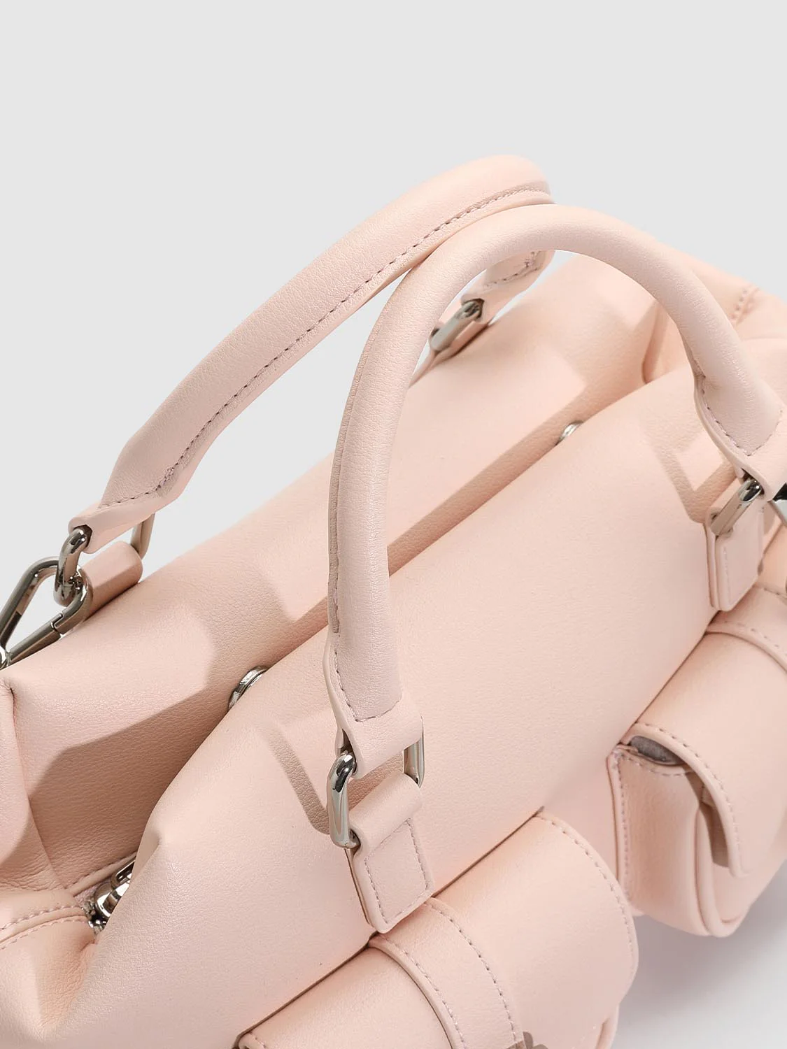 Faux Leather Multi-Pocket Handle Shoulder Bags - Image 5