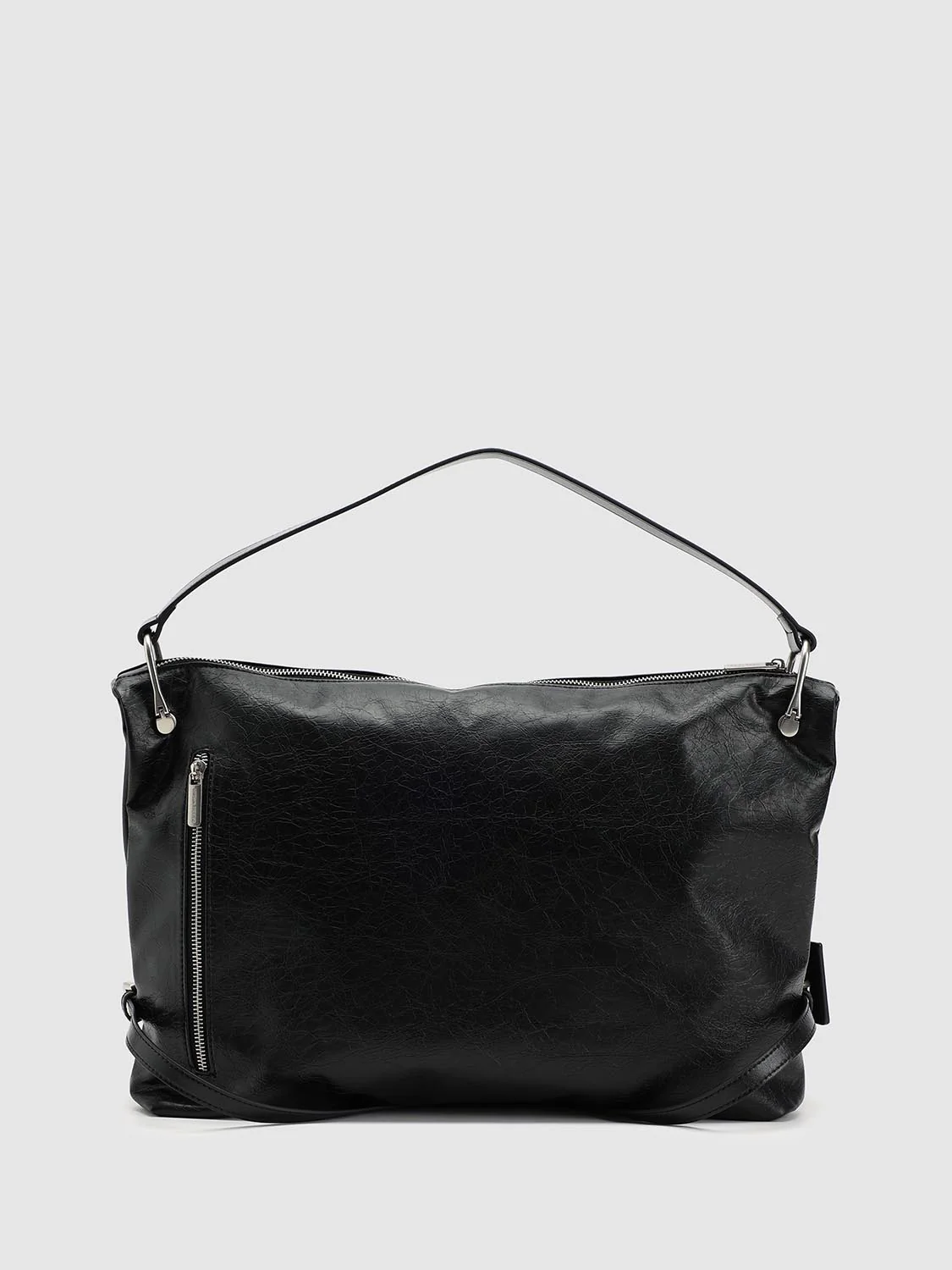Faux Leather Oversized Shoulder Bags - Image 2